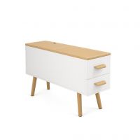 Natural Wood/White