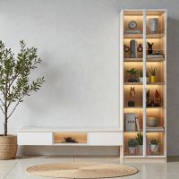 Natural Wood/White