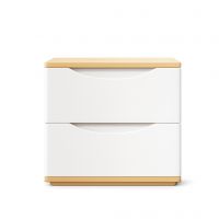 Natural Wood/White