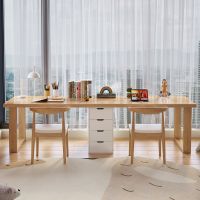 Natural Wood/White