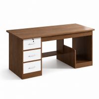 Walnut/White