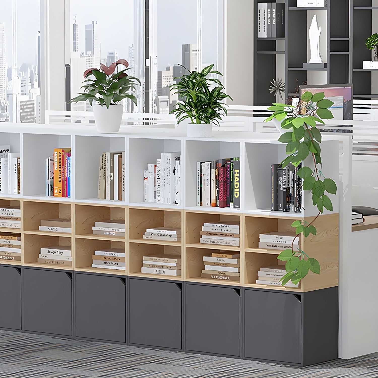 Minimalist Stackable Storage Cube Cabinet with Door and Internal Shelf ...