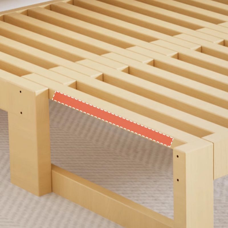 Sleeper Display Rack Scandinavian Solid Pine Extendable Daybed Frame with Retractable Slat ...