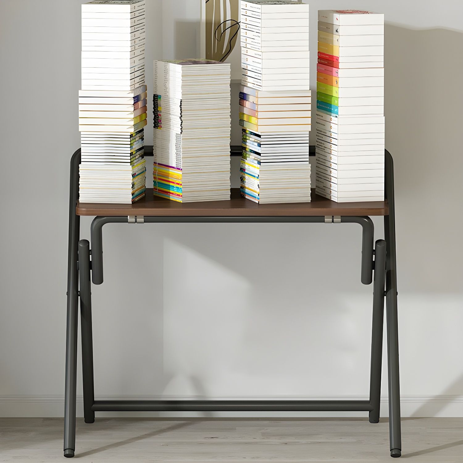Mobile Writing Table Industrial Folding Computer Desk – No Assembly Portable Writing Table ...