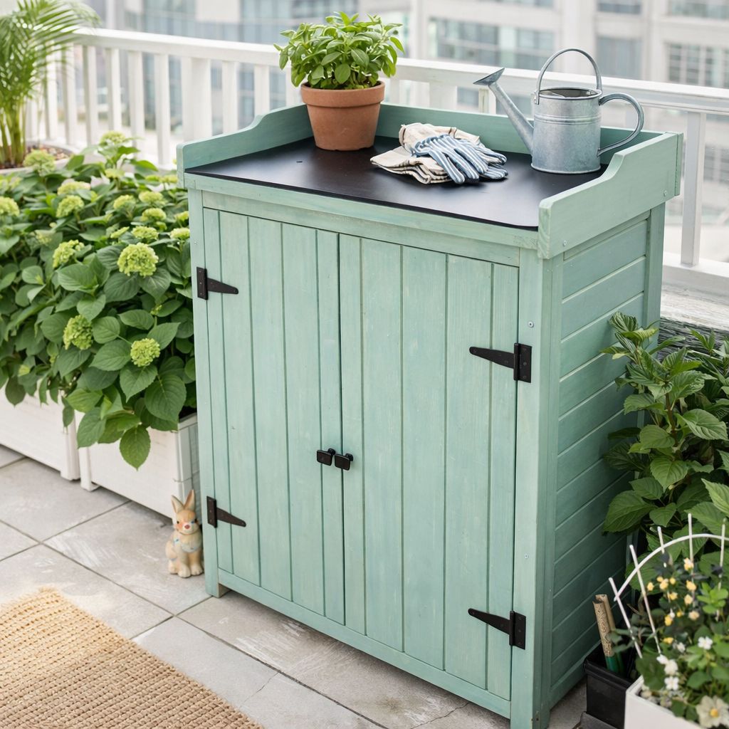 Storage For Patio Rustic Farmhouse Solid Fir Wood Outdoor Storage Cabinet, Weather ...