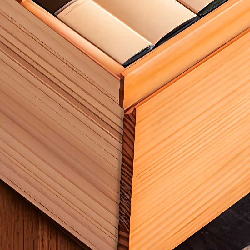 Minimalist Solid Wood Home Office Desk with Storage Drawers and Monitor ...
