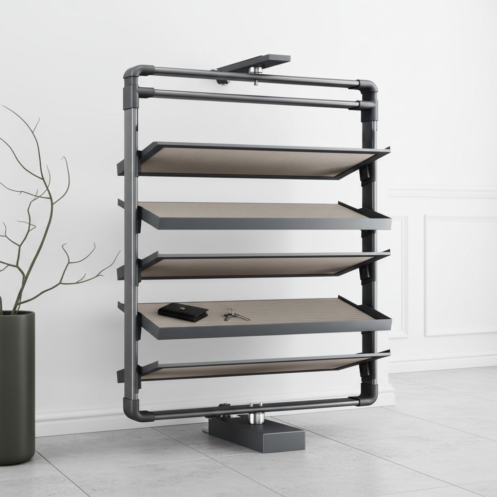 Pull Out Shoe Rack Insert Sleek 360° Rotating Shoe Rack Insert, Pull-Out Closet Organizer with ...