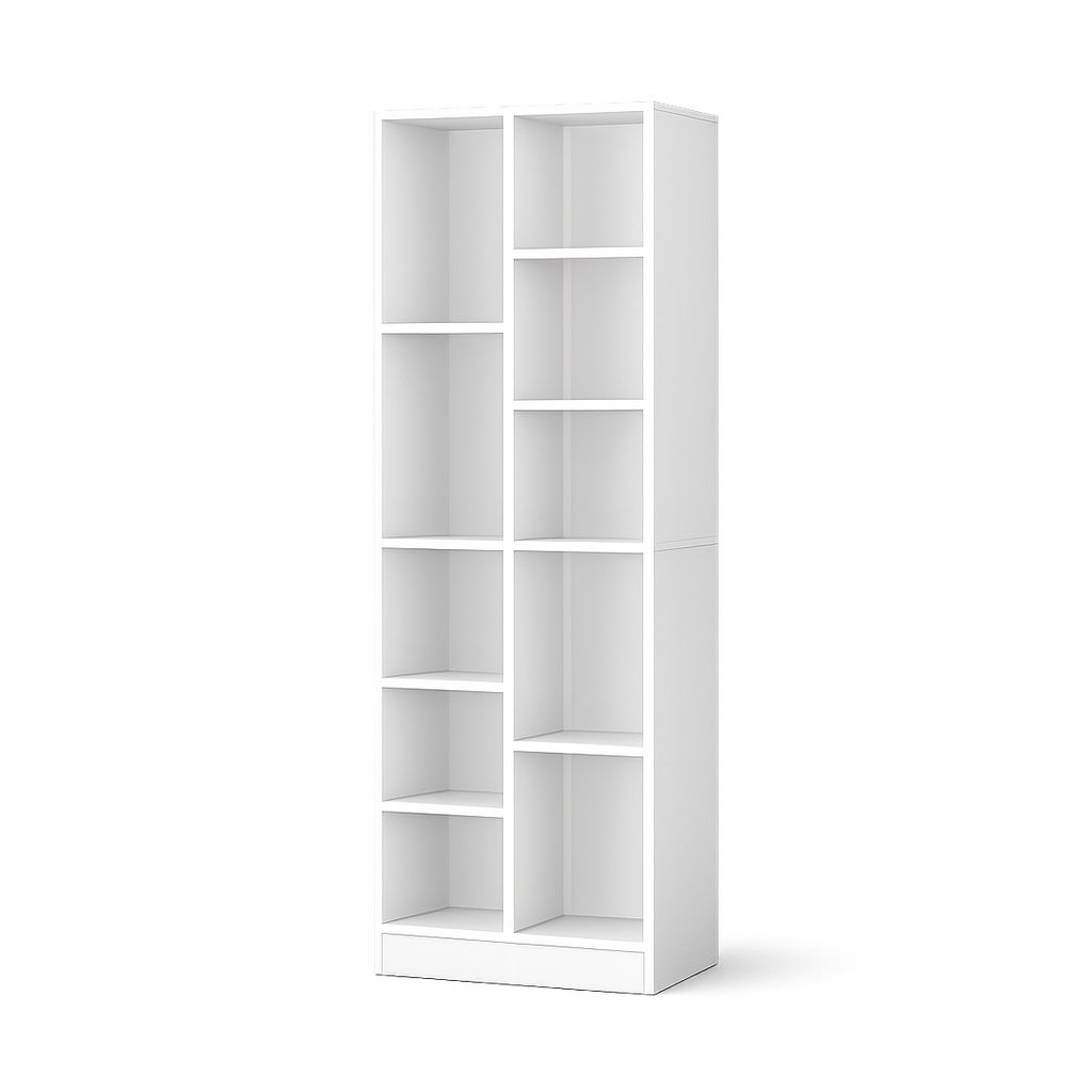 Minimalist Vertical Storage Tower Narrow Bookshelf for Small Spaces ...