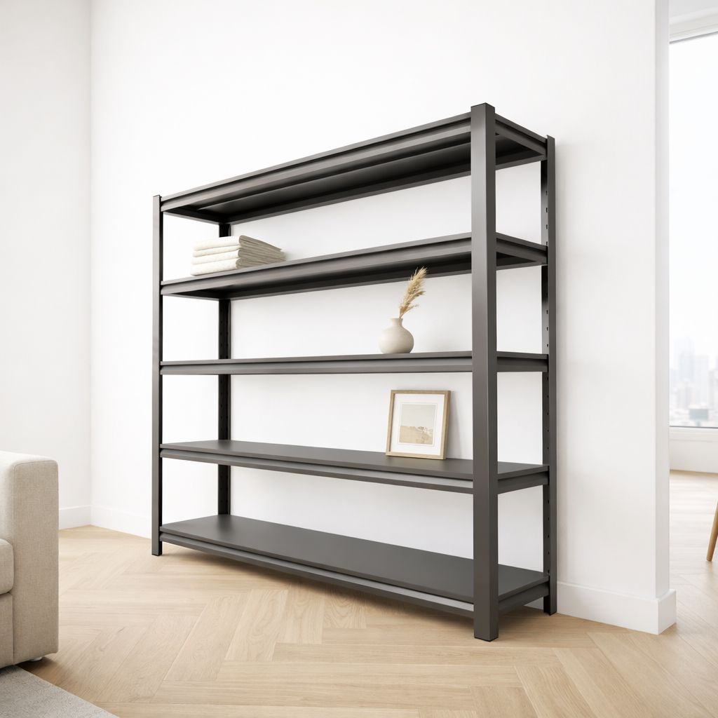 31 Inch Deep Storage Rack Industrial Heavy-Duty Storage Shelving Unit with Adjustable Steel Tiers ...