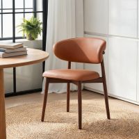 Burnt Orange Faux Leather
