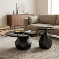 Black with Cream Veining