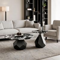 Black with White Veining