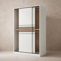 Warm White with Khaki Doors
