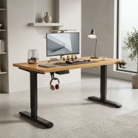 Natural Wood Top with Black Frame