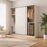 Warm White with Linear Doors