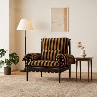 Black and Gold Woven Upholstery