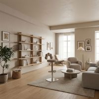 Beige Geometric