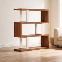 Walnut Shelves / White Frame