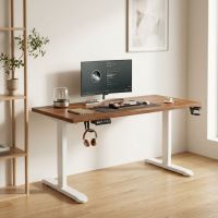 Walnut Top with White Frame