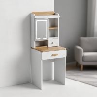 Natural Wood/White