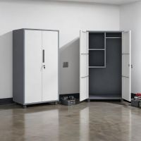 Gray Frame with White Doors